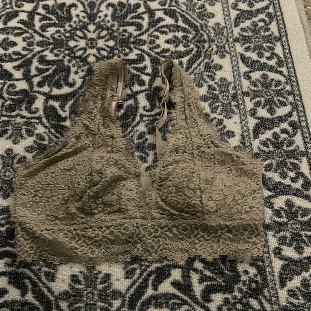 Aerie Tan Lace Bralette